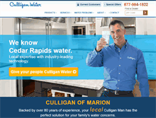 Tablet Screenshot of culliganmarion.com